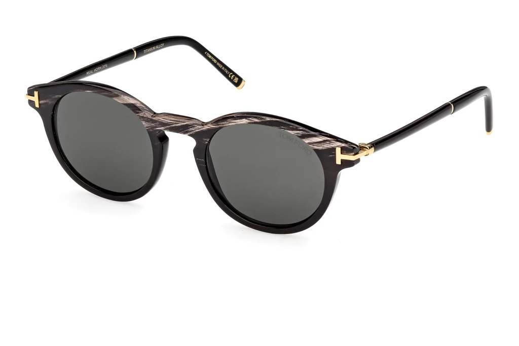 Tom Ford FT1299-P 63A grauSchwarz Horn Tom Ford FT1299-P 63A grauSchwarz Horn