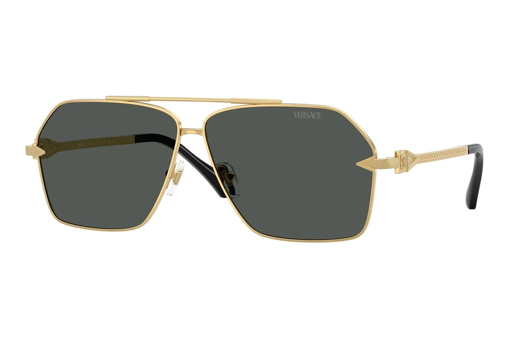 Versace   VE2284 100287 Dark GreyGold Versace   VE2284 100287 Dark GreyGold