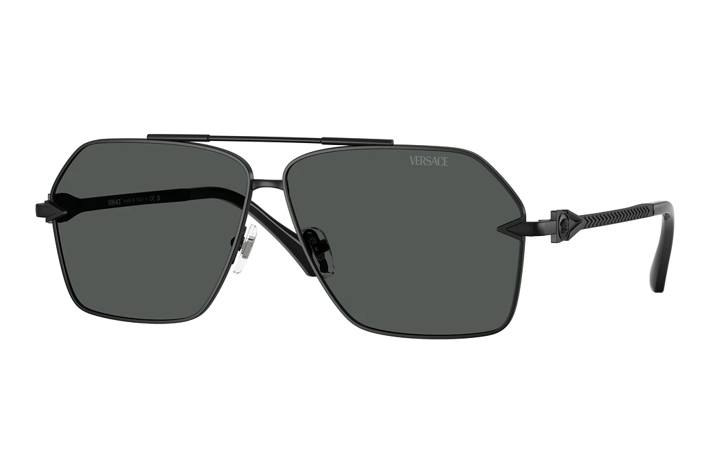 Versace   VE2284 143687 Dark GreyMatte Black Versace   VE2284 143687 Dark GreyMatte Black