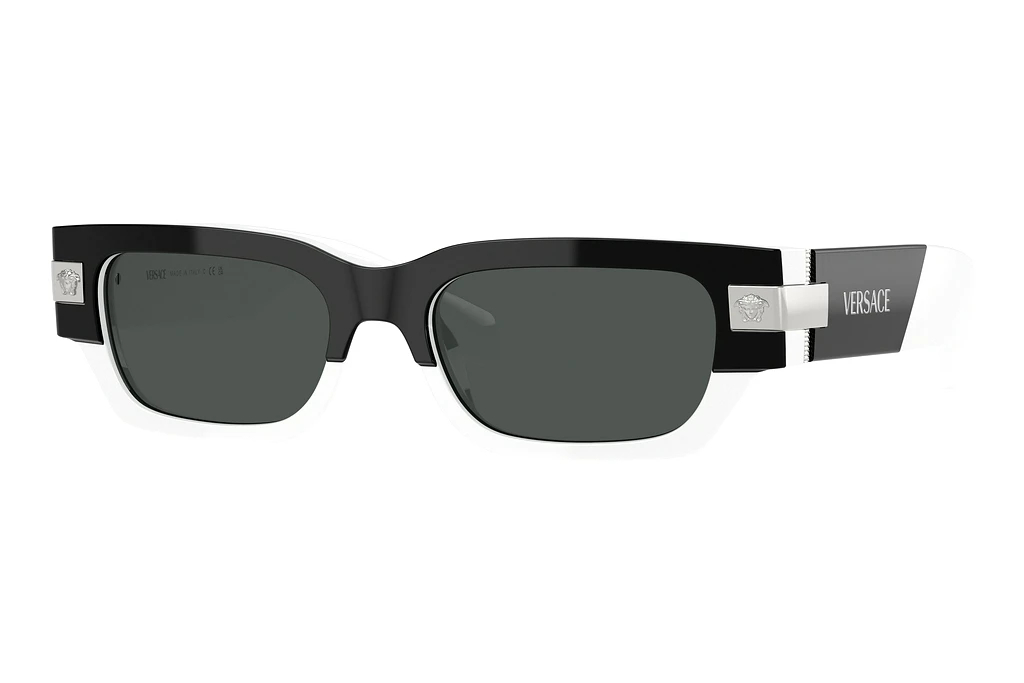 Versace   VE4465 545987 Dark GreyTop Black/White Versace   VE4465 545987 Dark GreyTop Black/White