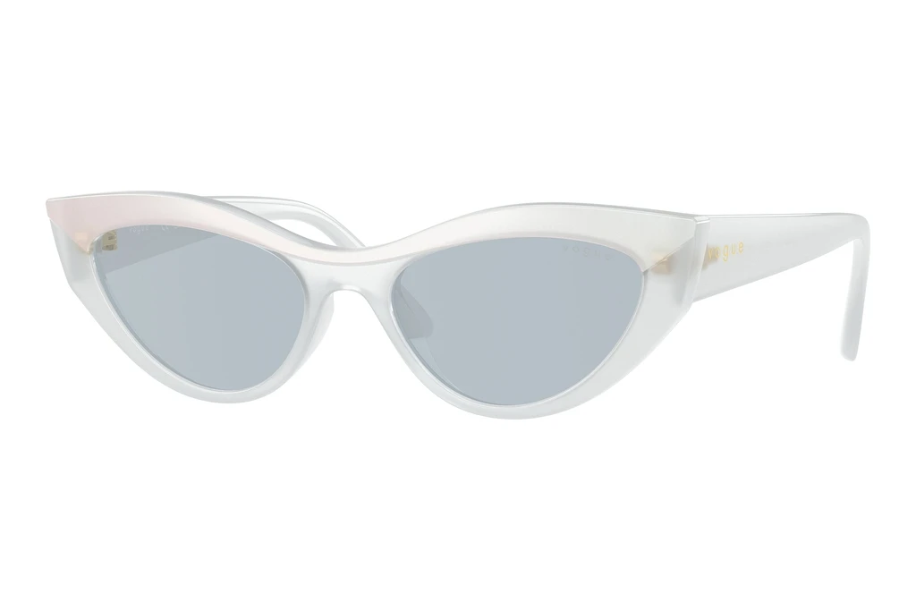 Vogue Eyewear   VO5637SU 32201U Light Blue Mirror SilverTop White/Opal Milk Vogue Eyewear   VO5637SU 32201U Light Blue Mirror SilverTop White/Opal Milk