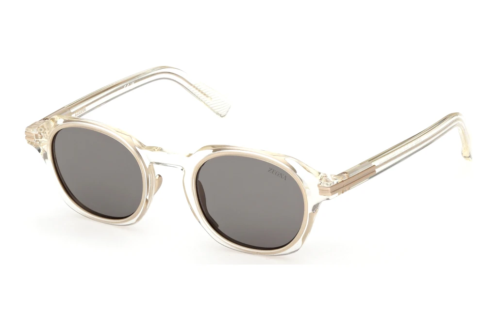 Zegna EZ0286 39A grauGlänzend Hell Gelb Zegna EZ0286 39A grauGlänzend Hell Gelb