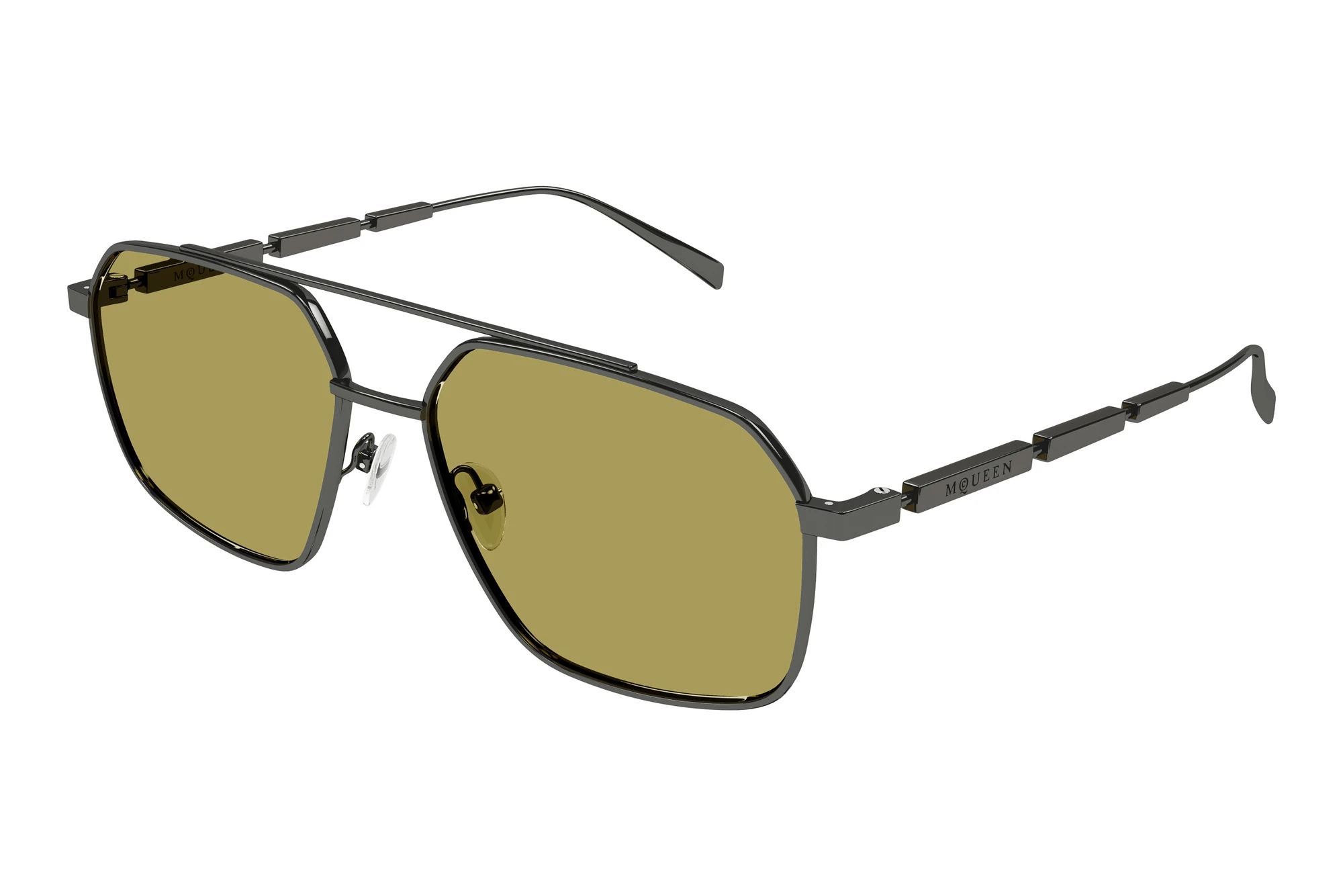 Alexander McQueen AM0477S 003 GUNMETAL Alexander McQueen AM0477S 003 GUNMETAL