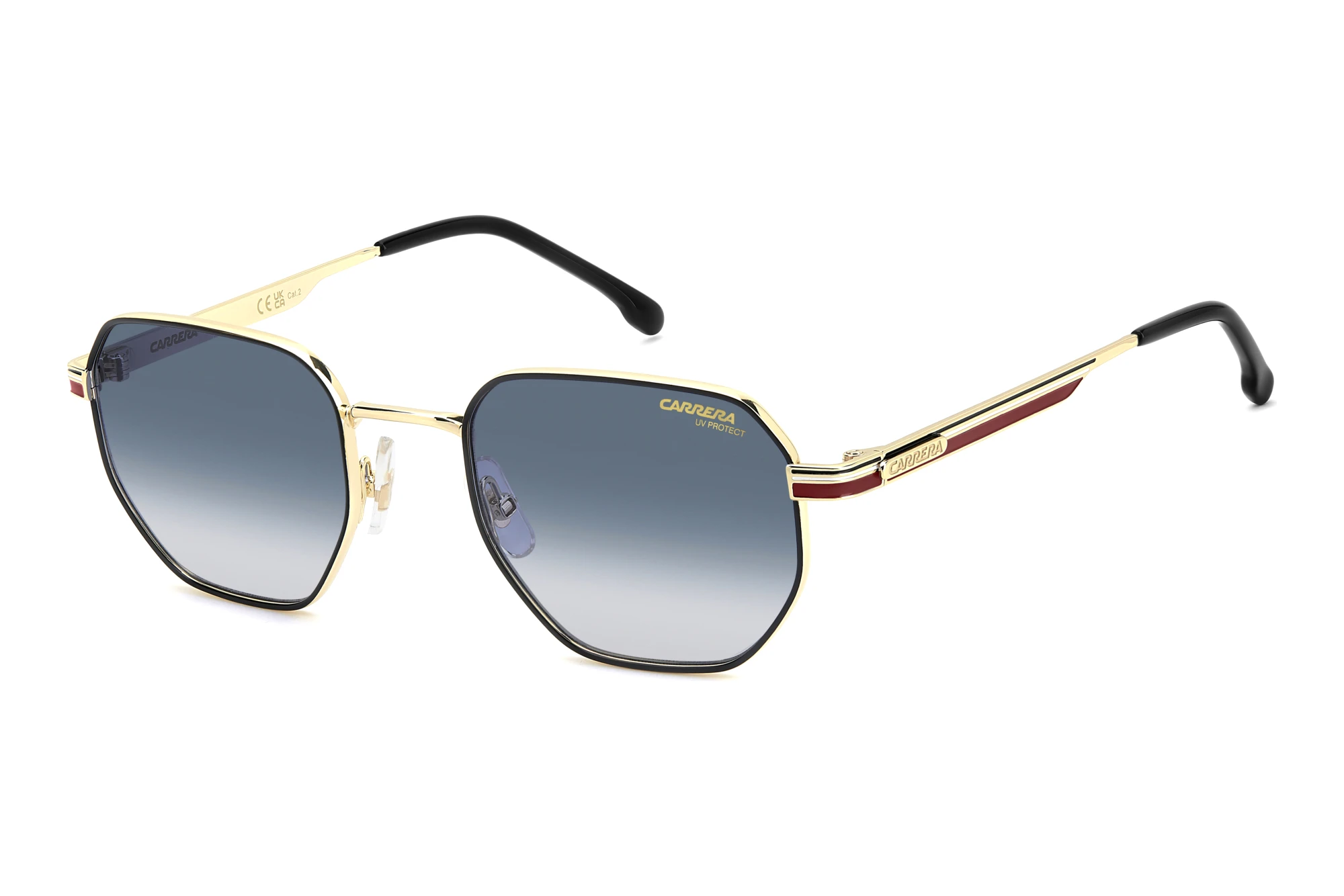 Carrera CARRERA 380/S W3J/08 DK BLUE SHADEDGOLD STRIPED RED Carrera CARRERA 380/S W3J/08 DK BLUE SHADEDGOLD STRIPED RED