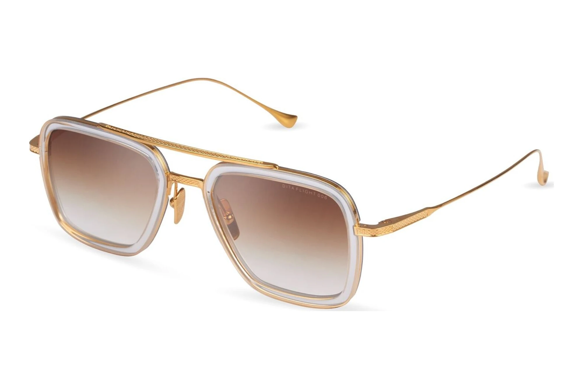 DITA 7806 L BROWN TO CLEAR GRADIENTCLEAR CRYSTAL - YELLOW GOLD DITA 7806 L BROWN TO CLEAR GRADIENTCLEAR CRYSTAL - YELLOW GOLD