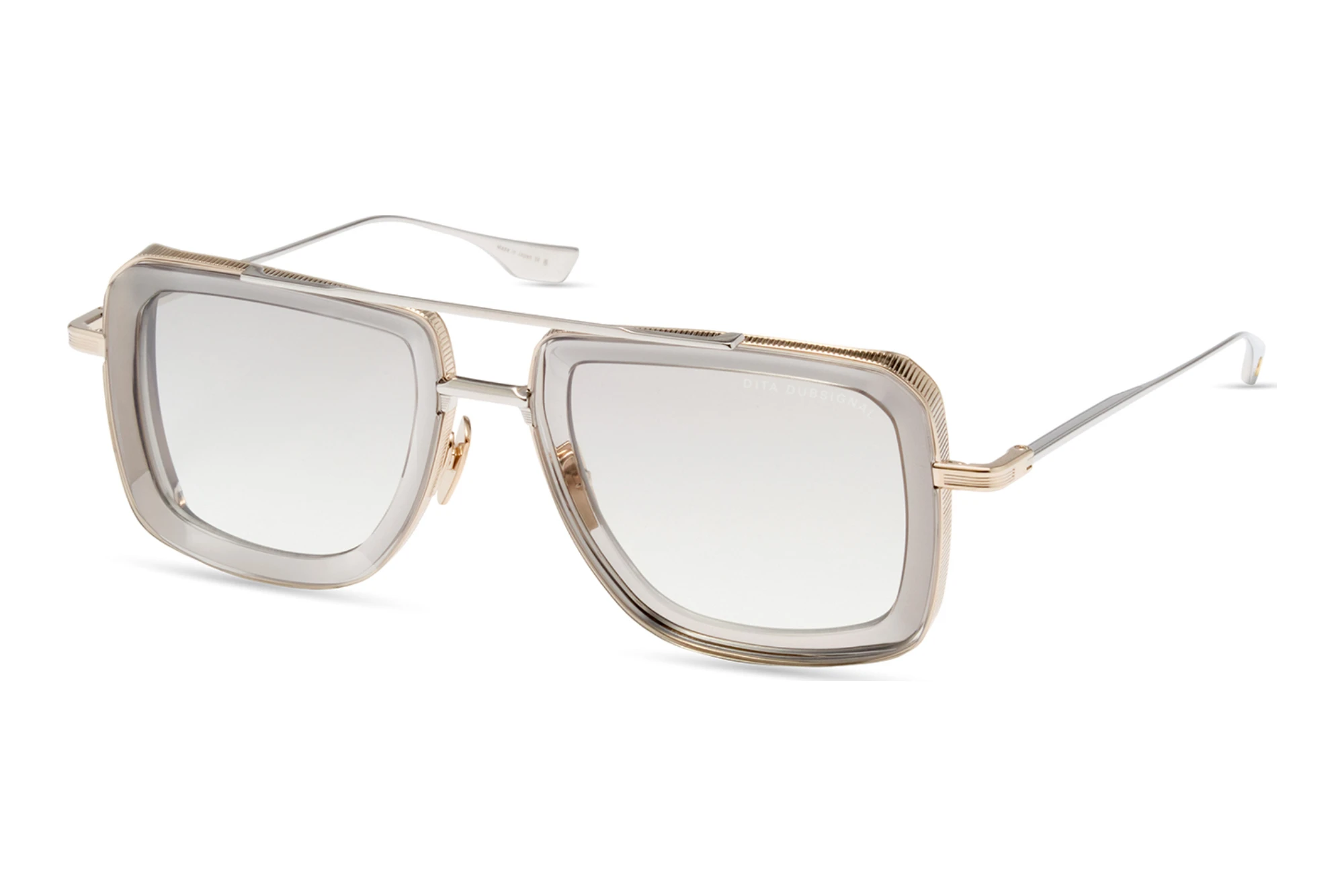 DITA DTS-465 02A GREY TO CLEAR GRADIENTWHITE GOLD - GREY CRYSTAL DITA DTS-465 02A GREY TO CLEAR GRADIENTWHITE GOLD - GREY CRYSTAL