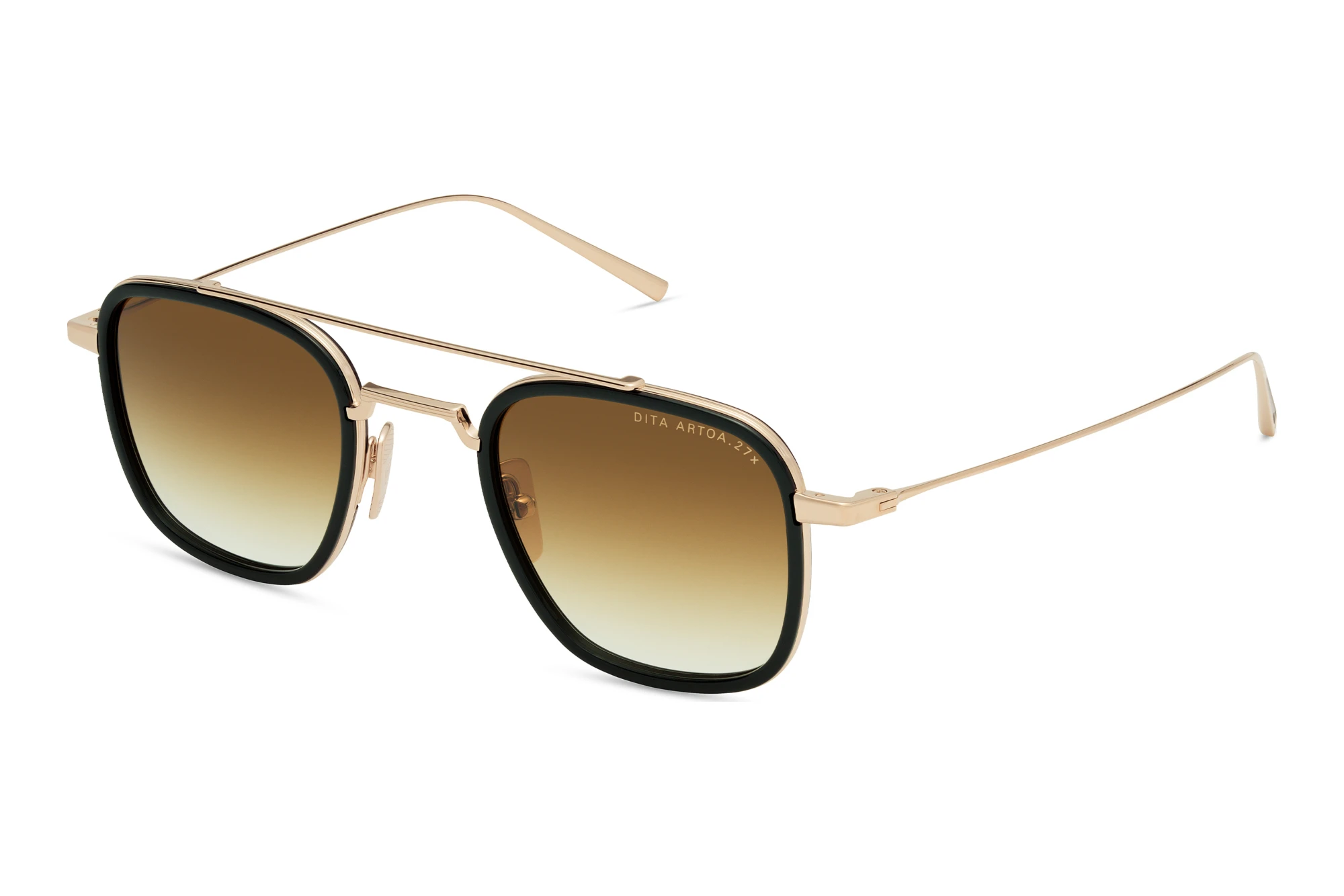 DITA DTS-474 03A BROWN TO CLEAR GRADIENTWHITE GOLD - BLACK DITA DTS-474 03A BROWN TO CLEAR GRADIENTWHITE GOLD - BLACK