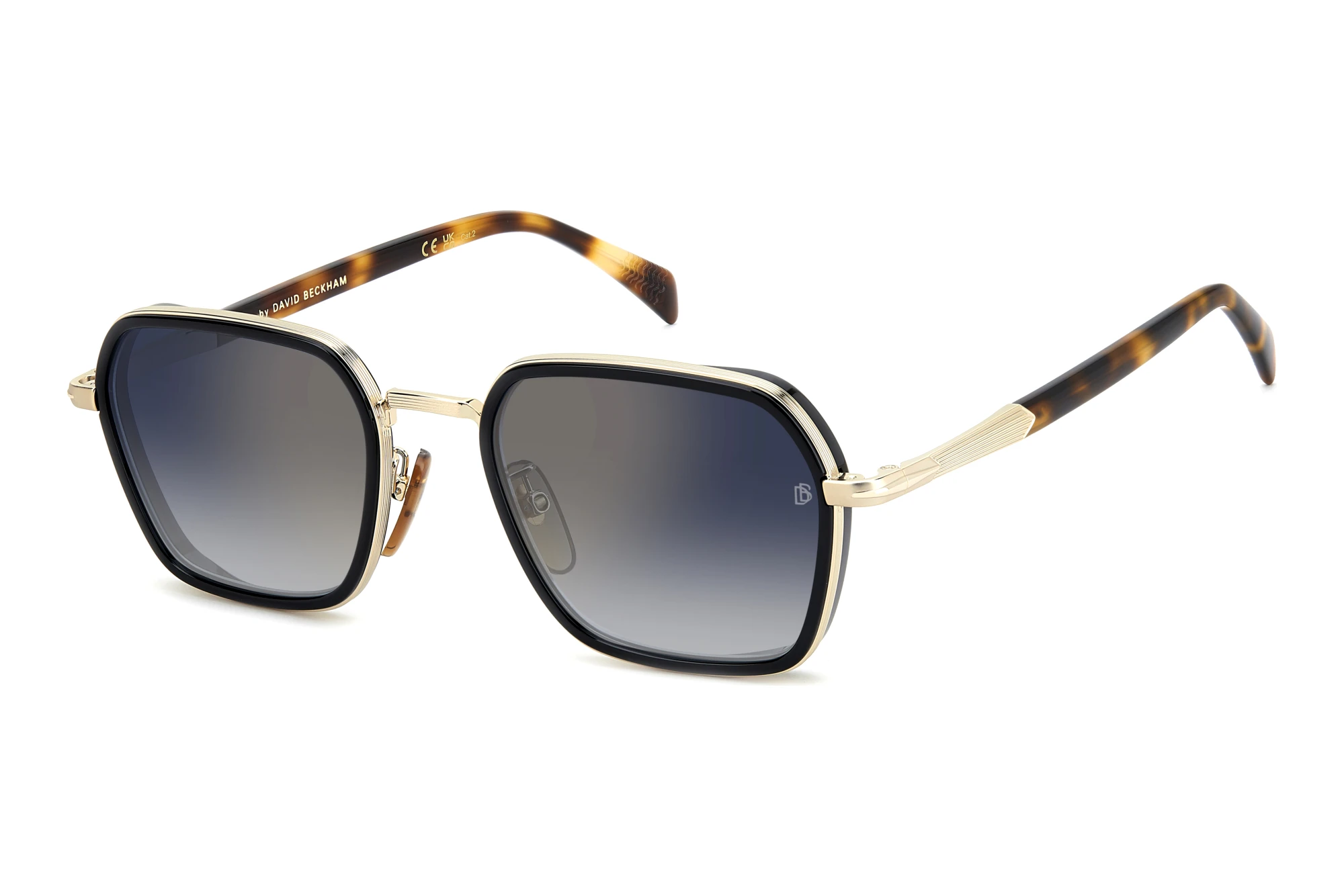 David Beckham DB 1194/G/S RHL/1V BLUE SHADED GOLD MIRRORGOLD BLACK 2 David Beckham DB 1194/G/S RHL/1V BLUE SHADED GOLD MIRRORGOLD BLACK 2