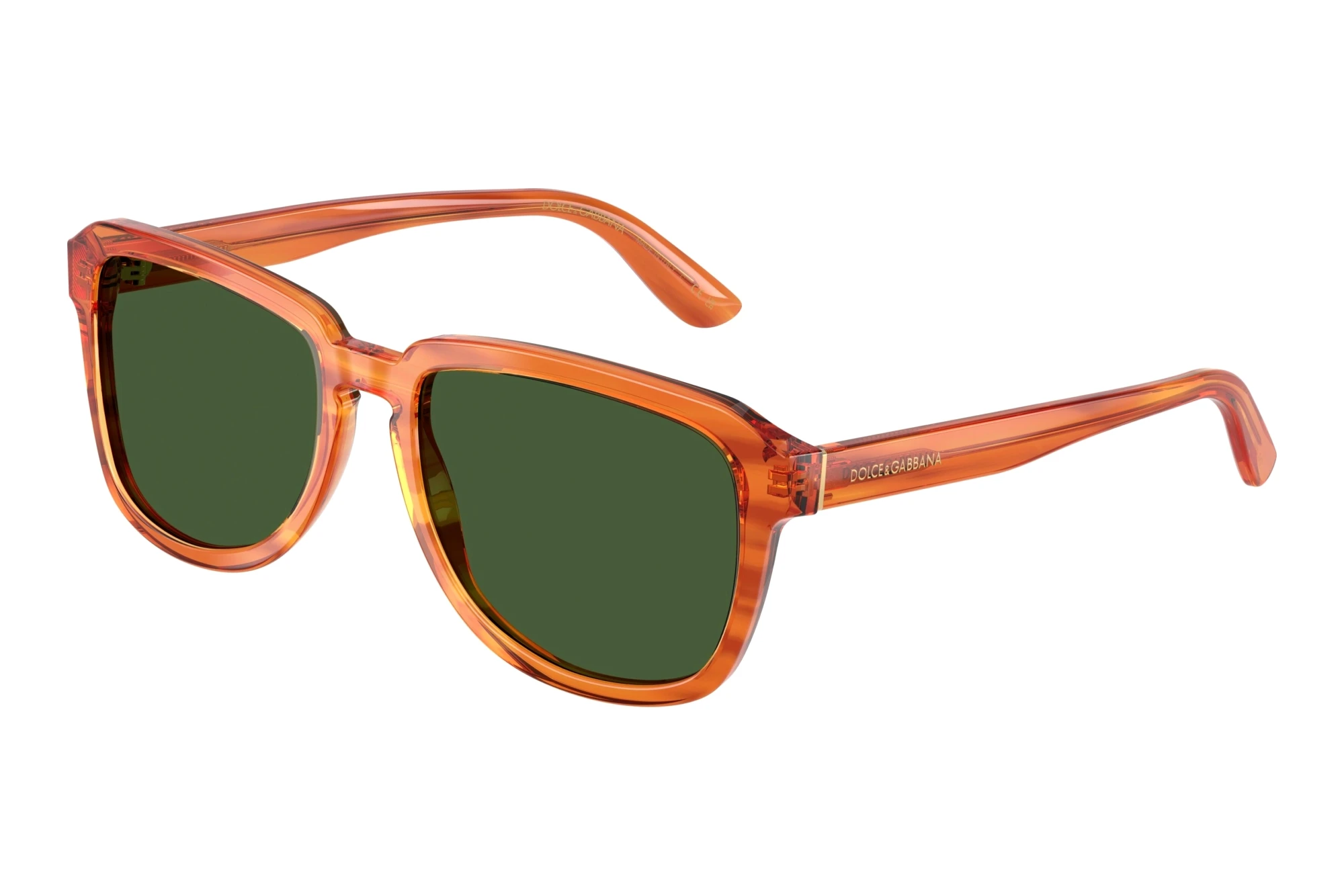 Dolce & Gabbana DG4566 34839A Dark Green PolarizedTransparent Camel On Striped Ginger Dolce & Gabbana DG4566 34839A Dark Green PolarizedTransparent Camel On Striped Ginger