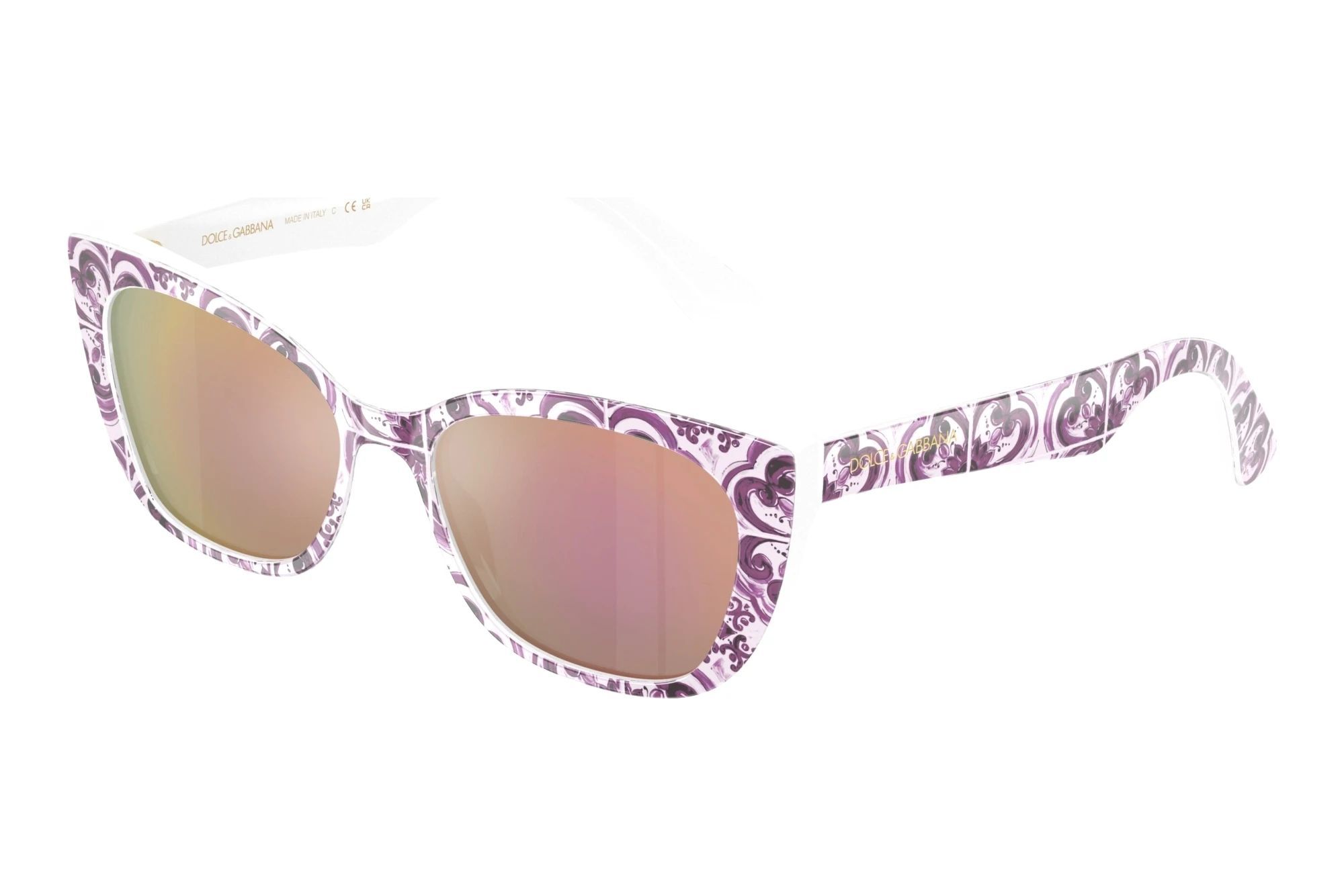 Dolce & Gabbana DX4427 34595R Dark Grey Mirror PinkViolet Maiolica Dolce & Gabbana DX4427 34595R Dark Grey Mirror PinkViolet Maiolica