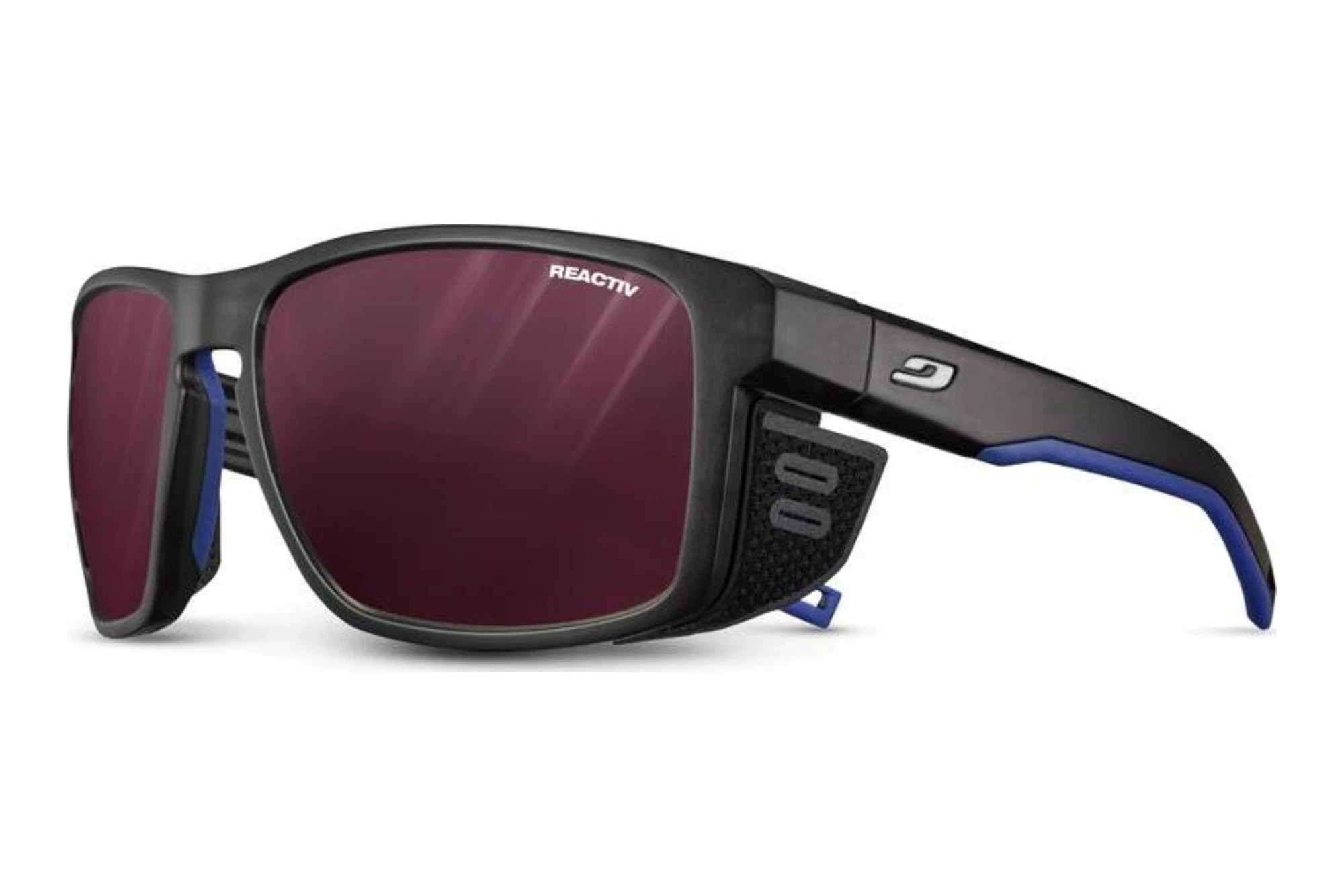 Julbo SHIELD 4514 Schwarz Durchscheinend / Blau / Weiß Julbo SHIELD 4514 Schwarz Durchscheinend / Blau / Weiß
