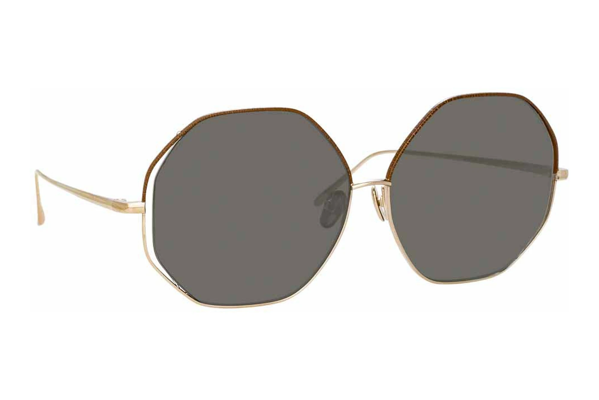 Linda Farrow LFL1009 C5 DARK GREENLIGHT GOLD/ BROWN Linda Farrow LFL1009 C5 DARK GREENLIGHT GOLD/ BROWN