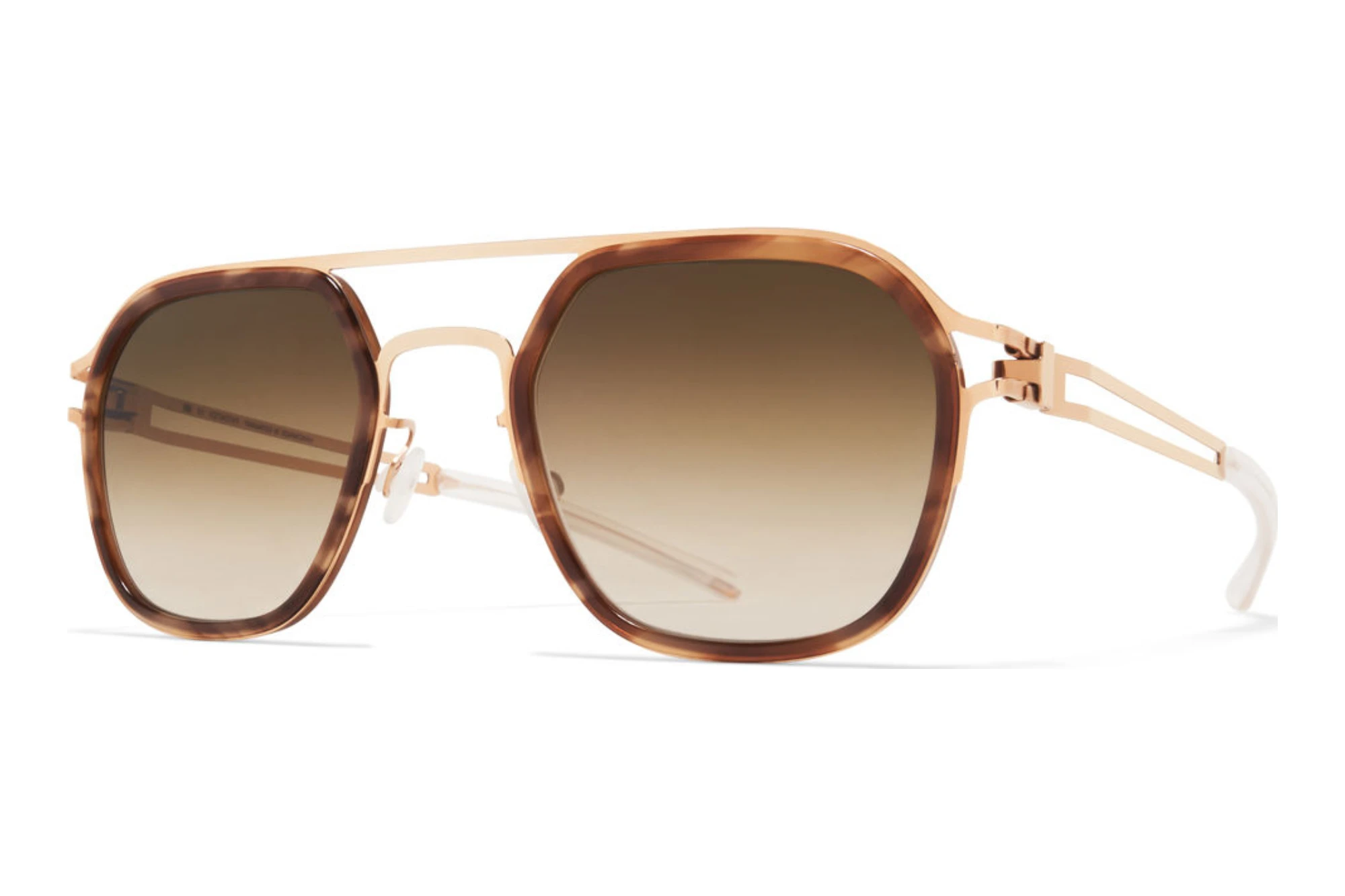 MYKITA LEELAND SUN 796 Rawbrown GradientA80-Champagne Gold/Galapagos MYKITA LEELAND SUN 796 Rawbrown GradientA80-Champagne Gold/Galapagos