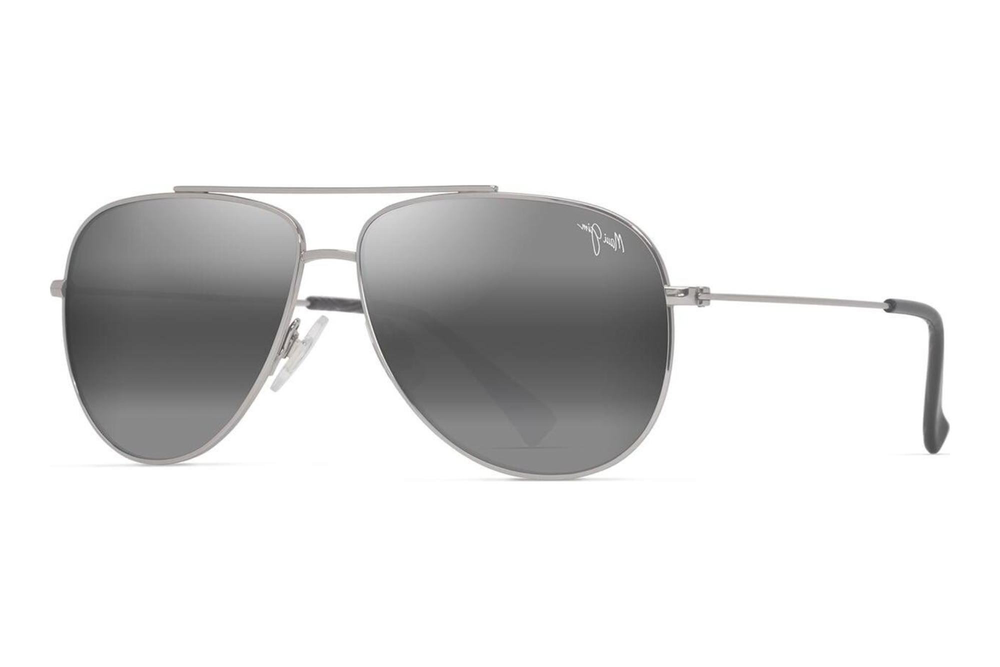 Maui Jim MJ0589S 001 Neutral GreyShiny Silver w/Black Maui Jim MJ0589S 001 Neutral GreyShiny Silver w/Black