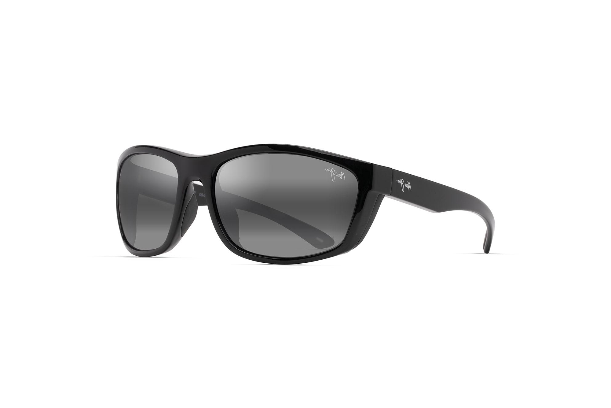 Maui Jim Nuu Landing 869-02 Neutral GreyBlack Gloss w/Black Rubber Maui Jim Nuu Landing 869-02 Neutral GreyBlack Gloss w/Black Rubber