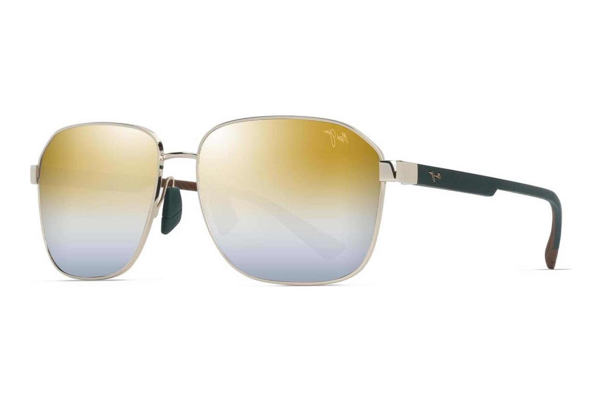 Maui Jim Onipaa AF DGS651-16 Dual Mirror Gold to SilverShiny Gold w/Green Maui Jim Onipaa AF DGS651-16 Dual Mirror Gold to SilverShiny Gold w/Green