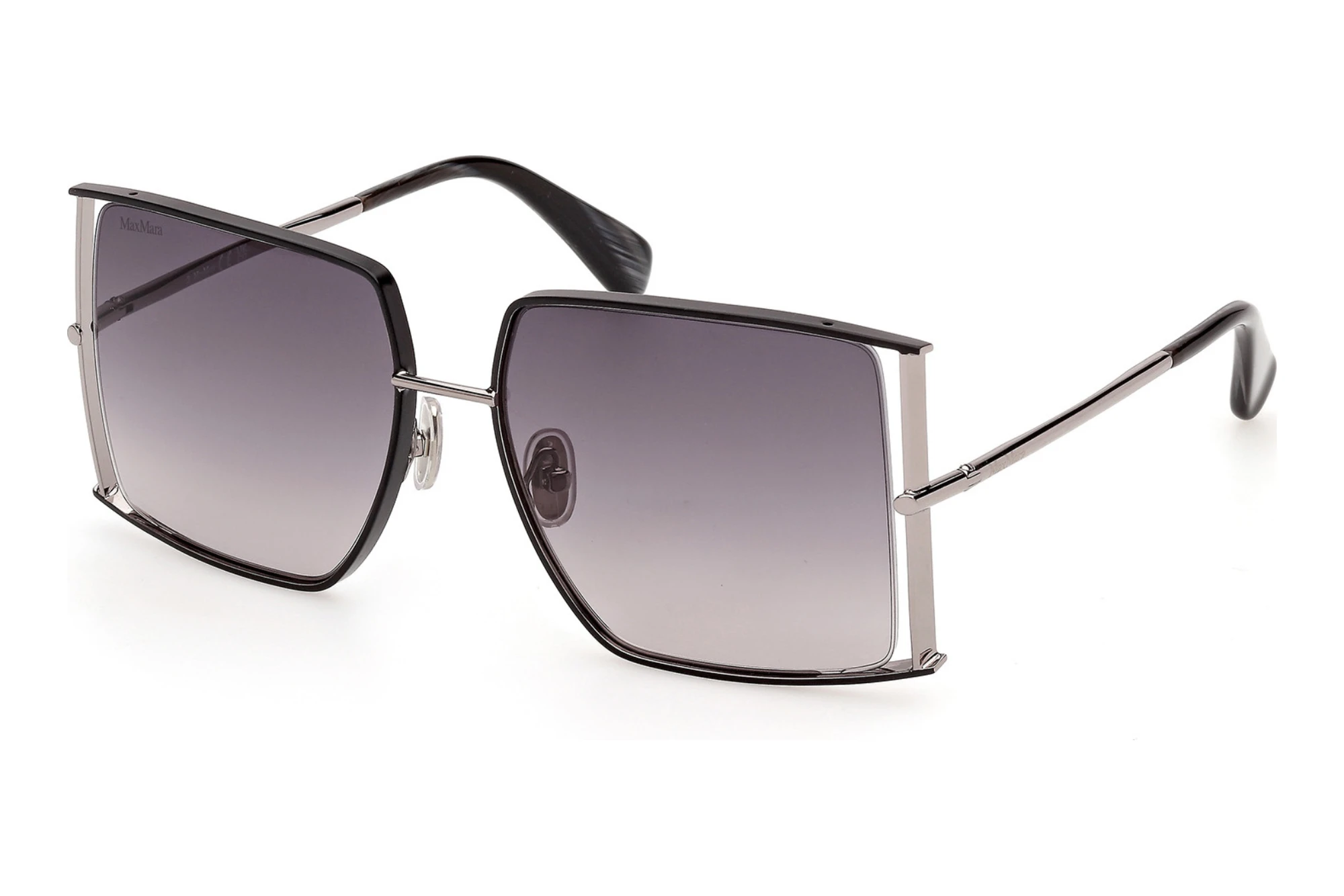 Max Mara MM0120 05B grau verlaufendGlänzendes Helle Ruthenium Max Mara MM0120 05B grau verlaufendGlänzendes Helle Ruthenium