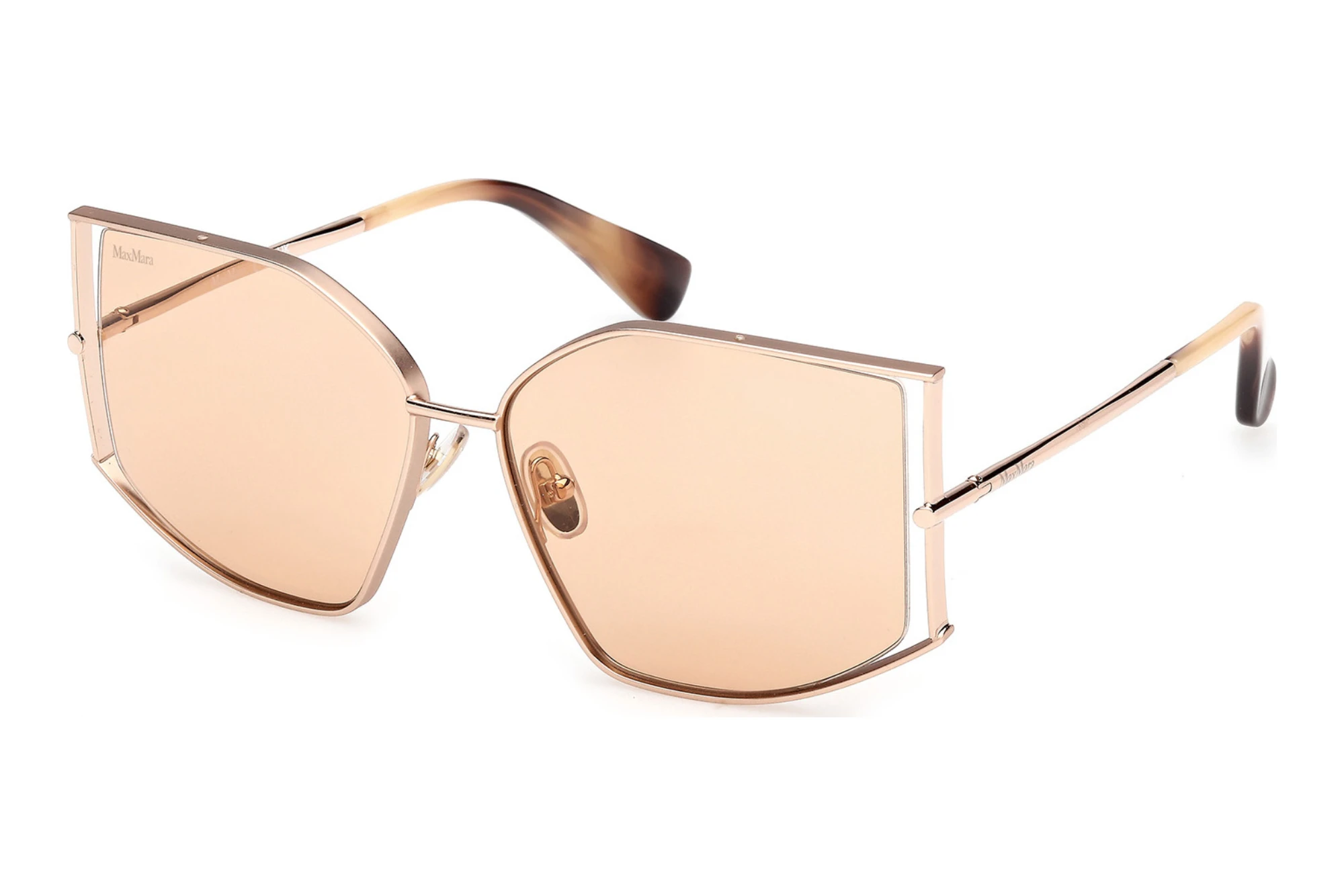 Max Mara MM0142 28E braunGlänzend Blassgold Max Mara MM0142 28E braunGlänzend Blassgold