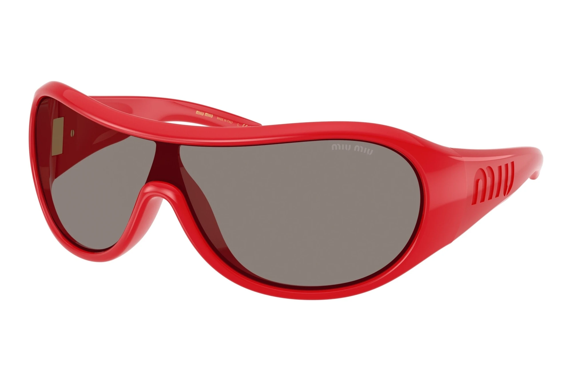 Miu Miu MU B14SU 27N80Q Dark GreyRed Miu Miu MU B14SU 27N80Q Dark GreyRed