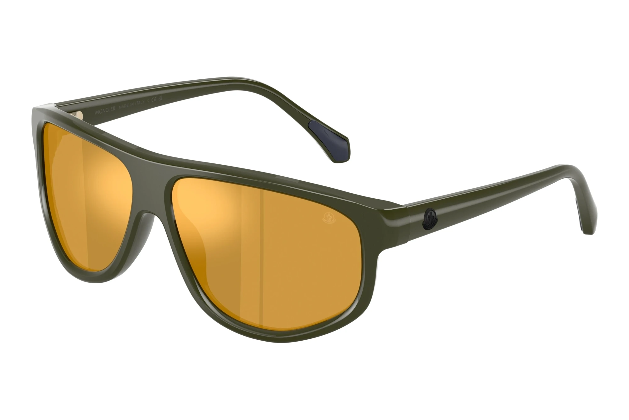 Moncler ME6033U 30525A Brown Mirror GoldShiny Army Green Moncler ME6033U 30525A Brown Mirror GoldShiny Army Green