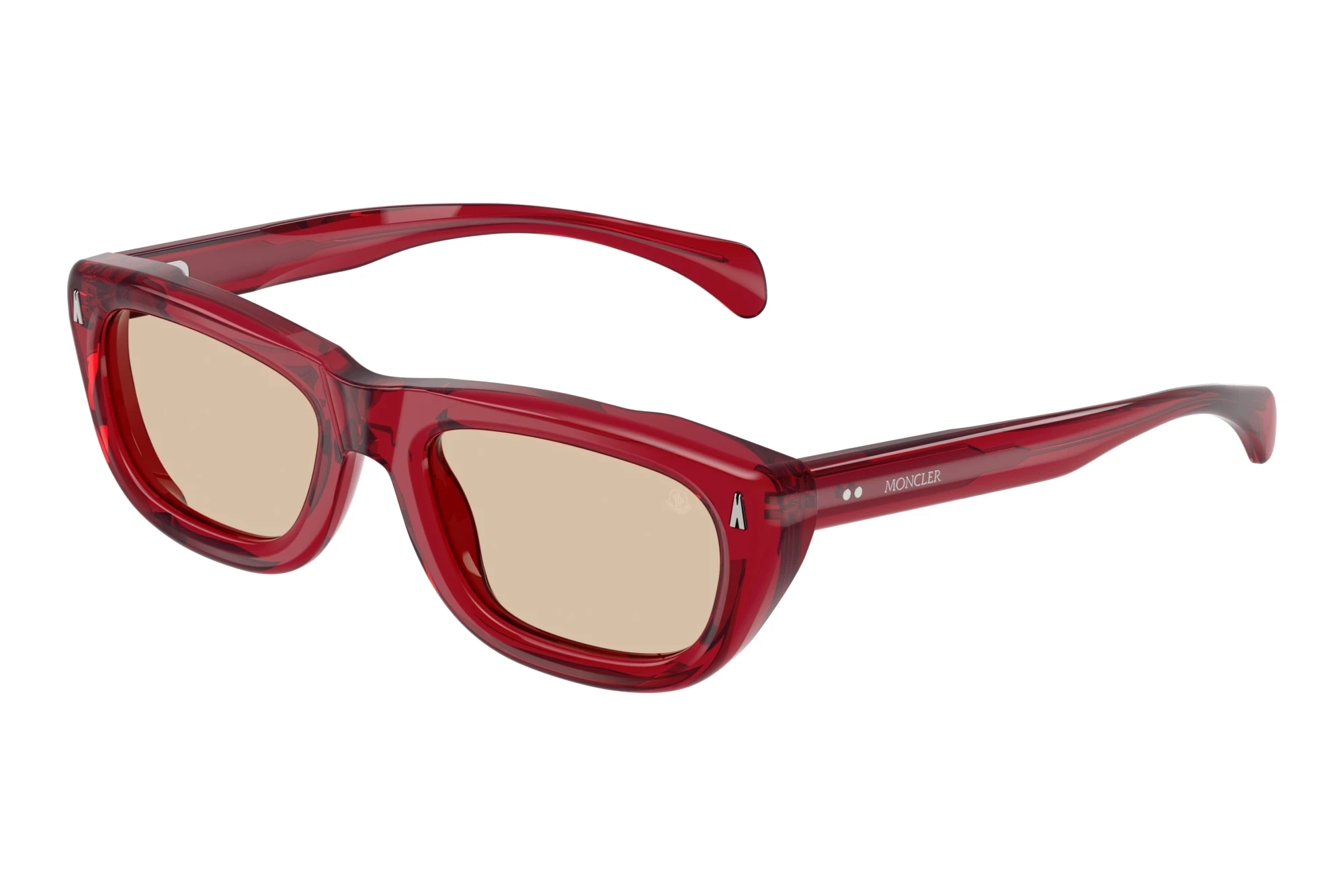 Moncler ME6037 305393 Solid Light PinkShiny Transparent Red Moncler ME6037 305393 Solid Light PinkShiny Transparent Red