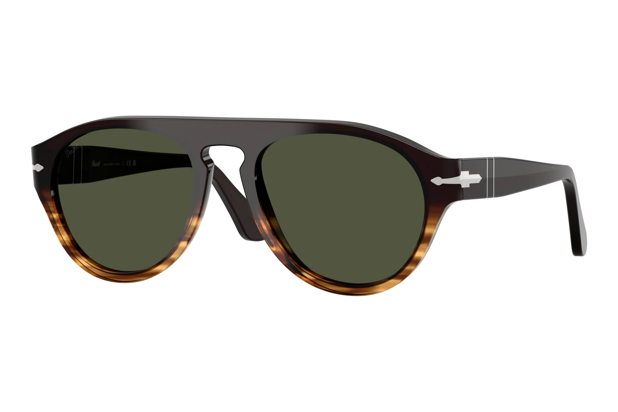 Persol PO3370S 102631 GreenBrown Striped Amber Persol PO3370S 102631 GreenBrown Striped Amber