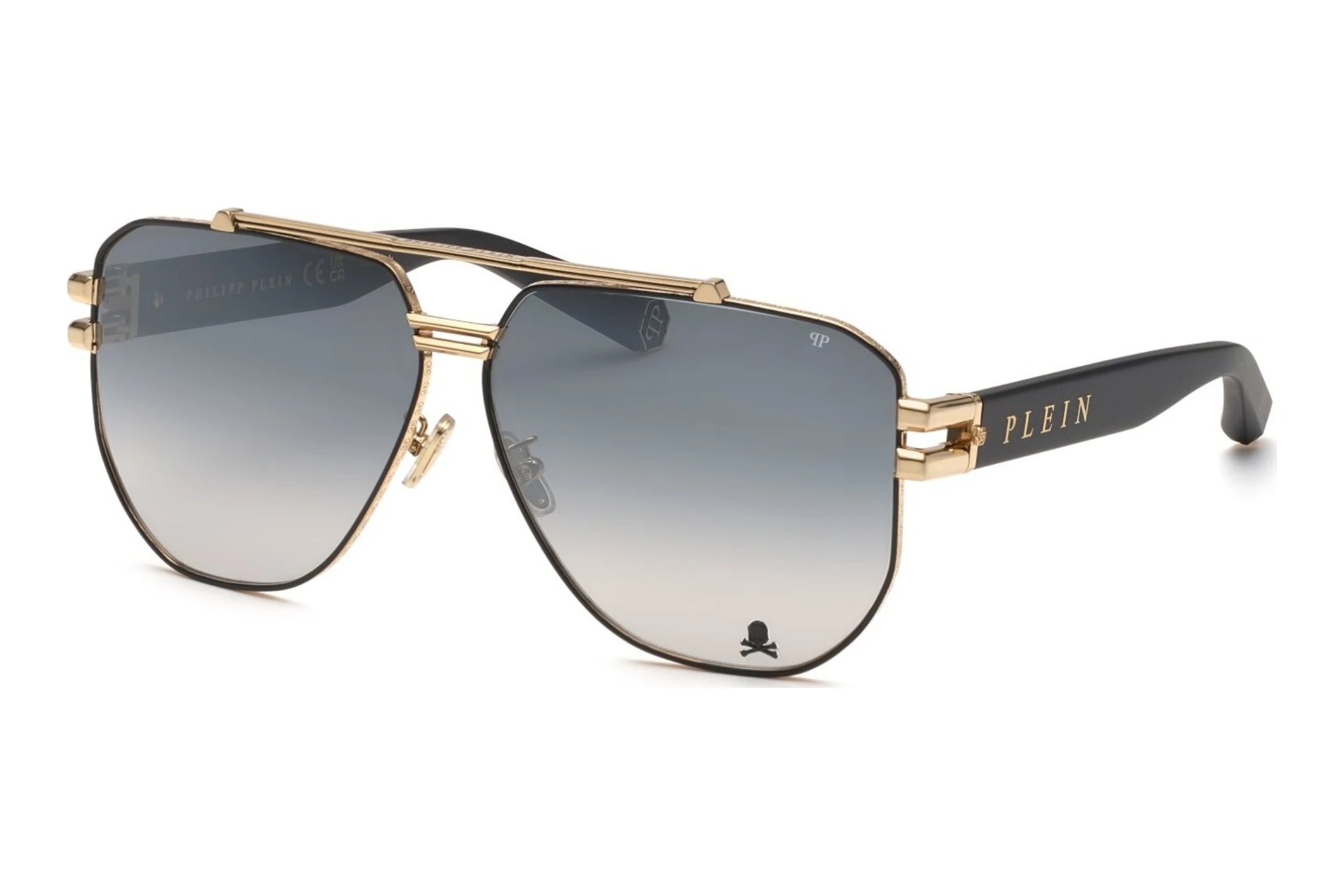Philipp Plein SPP185V 302X SMOKE GRADIENT/MIRROR SILVERSHINY ROSE GOLD W/SEMI MATT BLACK PARTS Philipp Plein SPP185V 302X SMOKE GRADIENT/MIRROR SILVERSHINY ROSE GOLD W/SEMI MATT BLACK PARTS