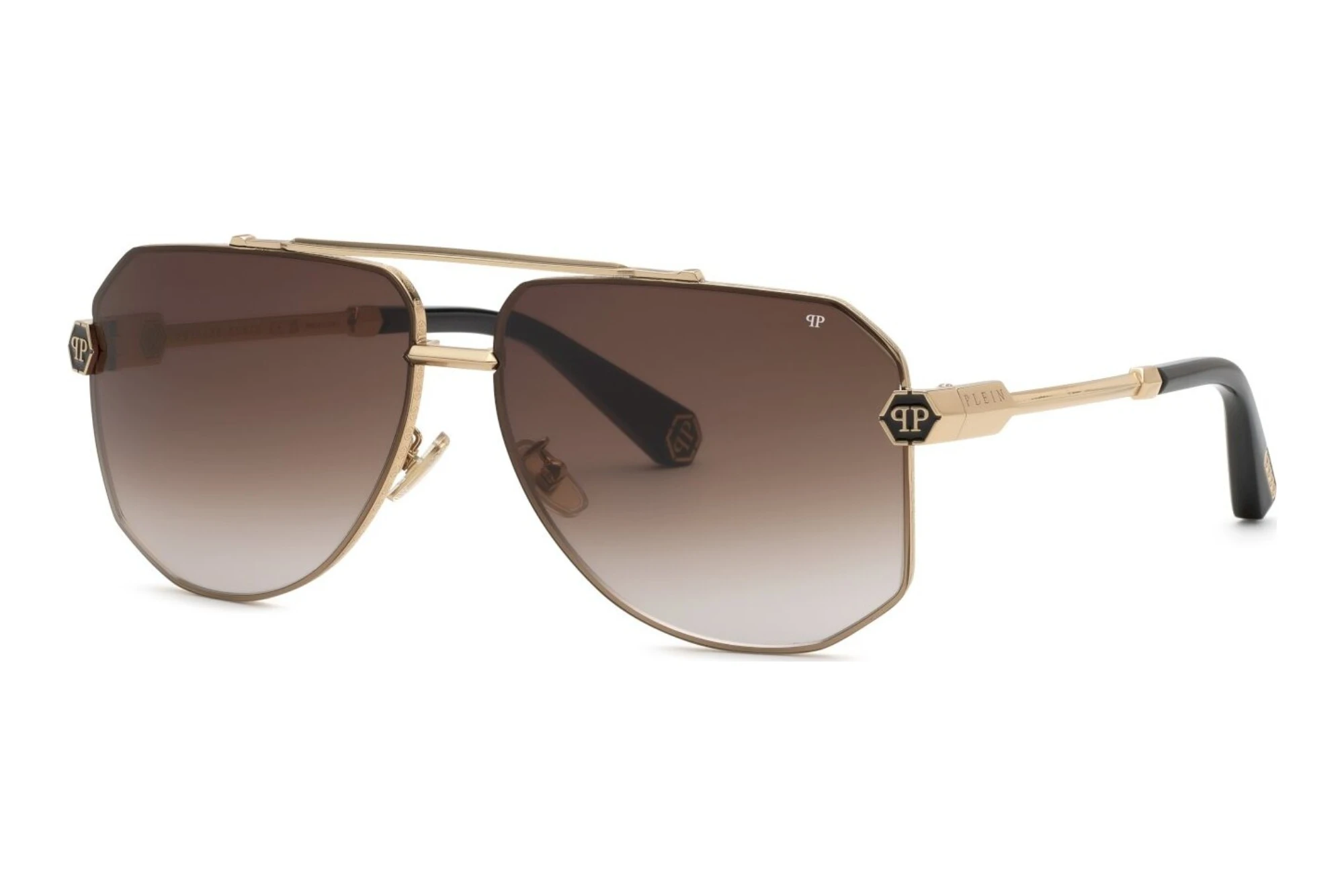 Philipp Plein SPP204 0301 BROWN GRADIENT SMOKESH.ROSE GOLD W/BLACK PARTS Philipp Plein SPP204 0301 BROWN GRADIENT SMOKESH.ROSE GOLD W/BLACK PARTS