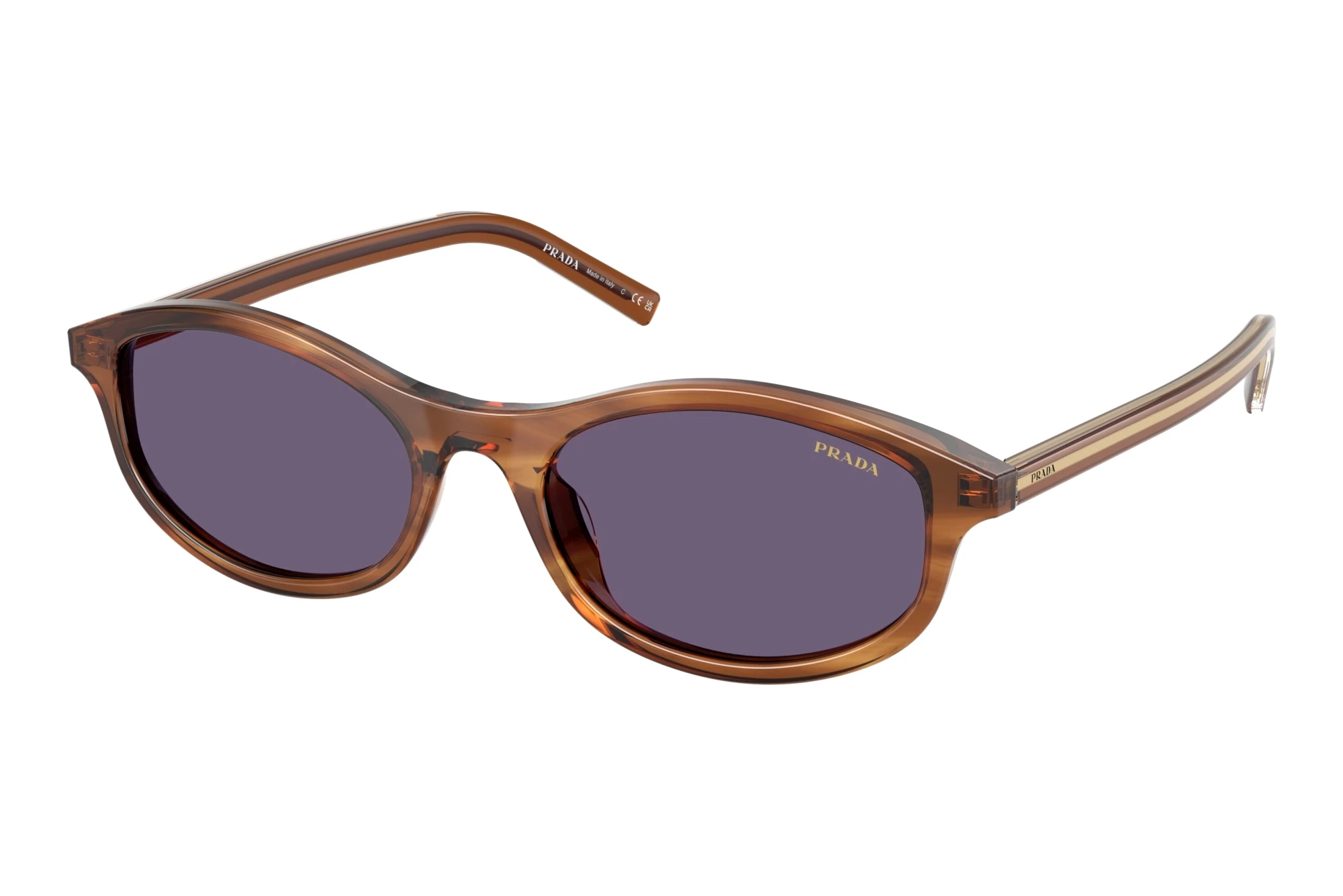 Prada PR D17S 25O70W VioletStriped Rosewood Prada PR D17S 25O70W VioletStriped Rosewood