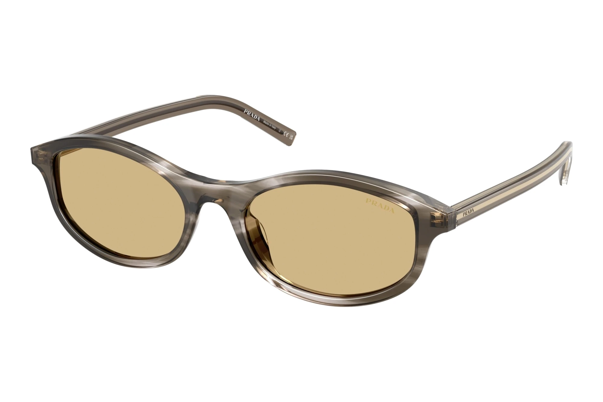 Prada PR D17S 26O10R YellowStriped Ebony Prada PR D17S 26O10R YellowStriped Ebony