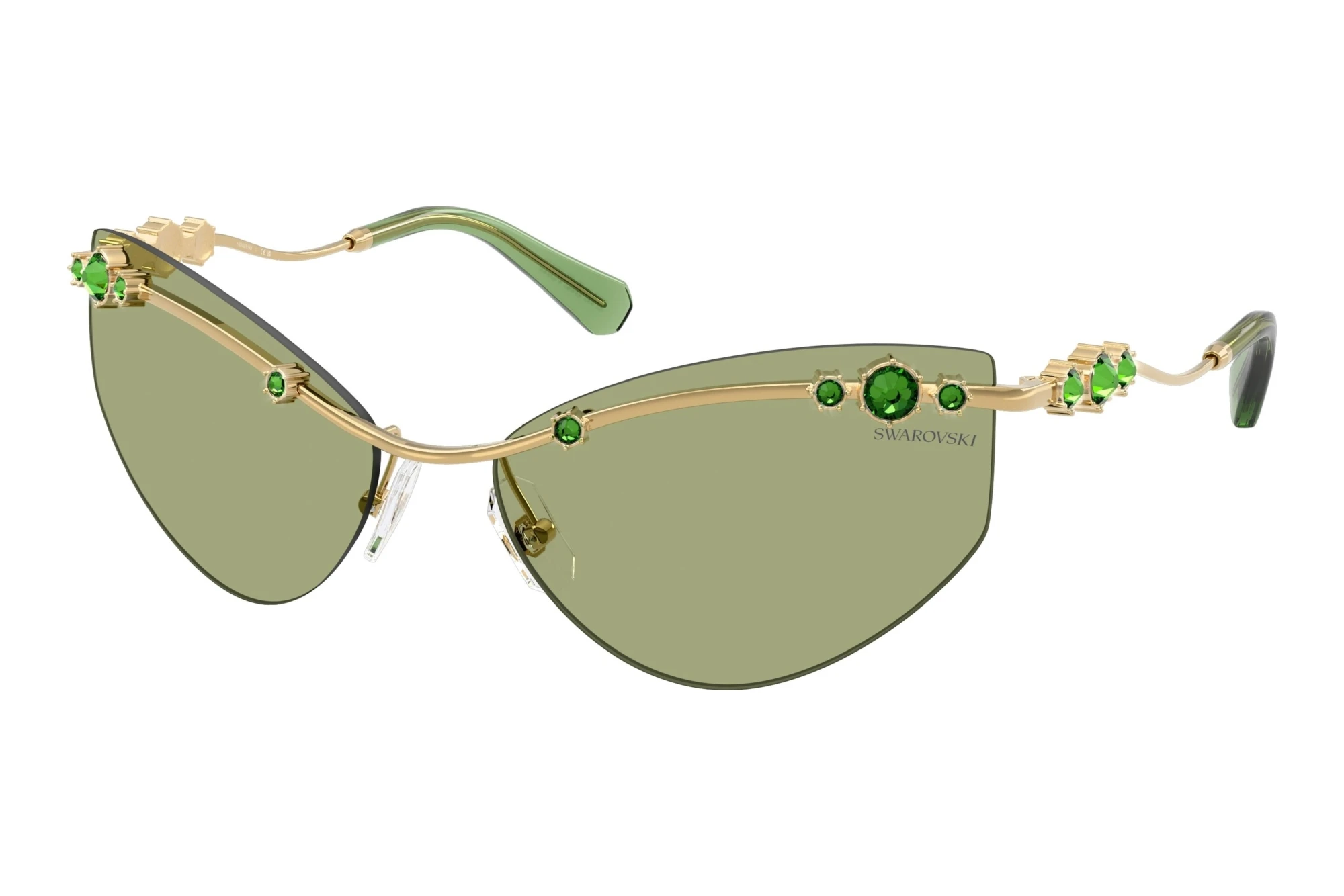 Swarovski SK7039 404382 GreenGold Swarovski SK7039 404382 GreenGold