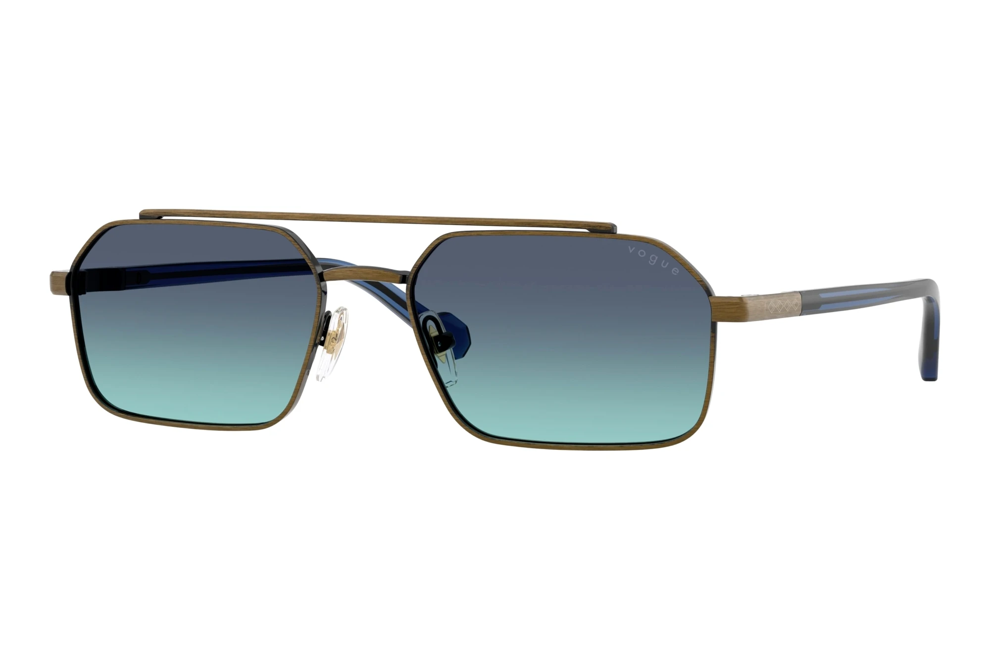 Vogue Eyewear VO4356S 51374S Azure Gradient Dark BlueAntique Gold Vogue Eyewear VO4356S 51374S Azure Gradient Dark BlueAntique Gold