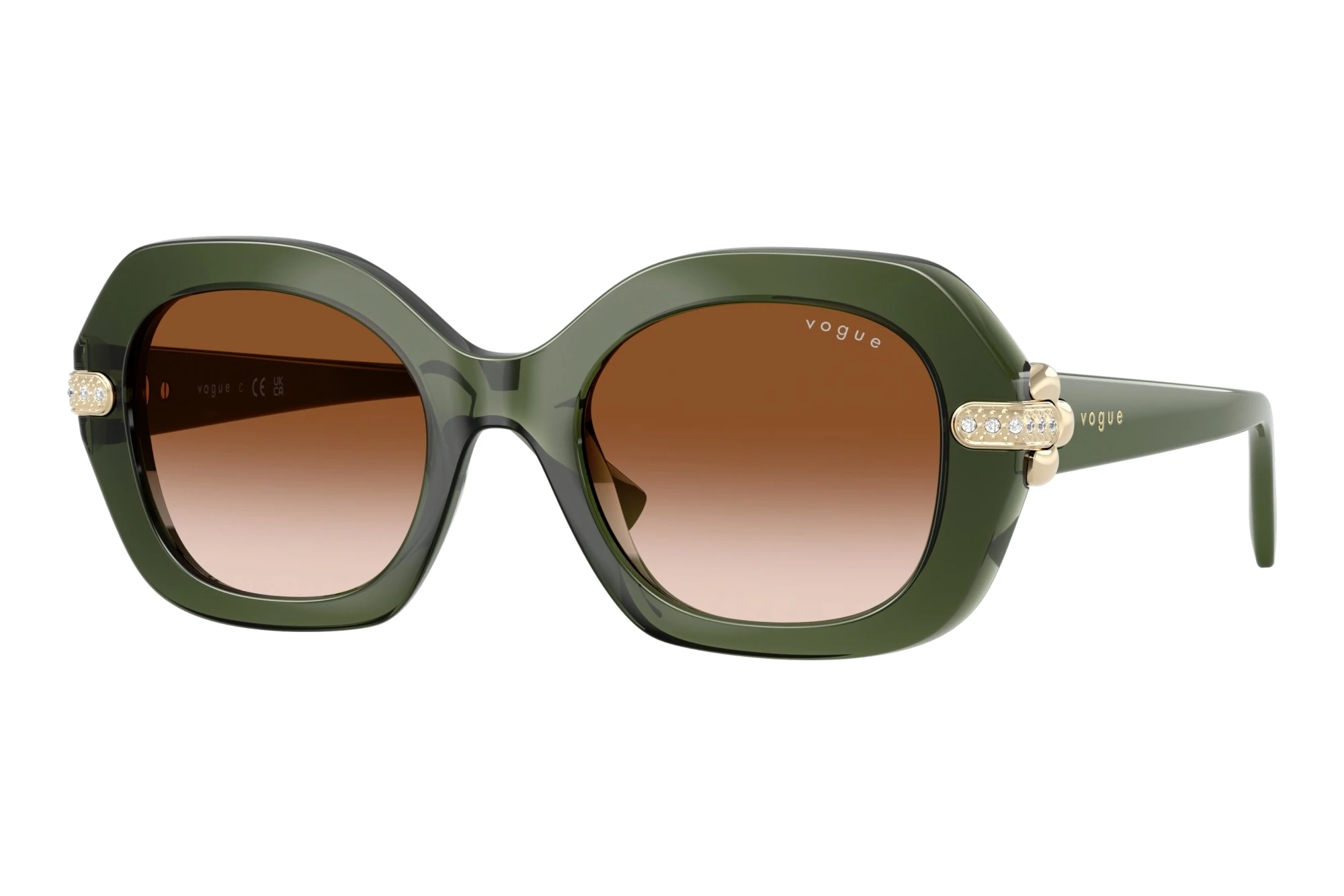 Vogue Eyewear VO5706SB 328713 Brown GradientTransparent Green Vogue Eyewear VO5706SB 328713 Brown GradientTransparent Green