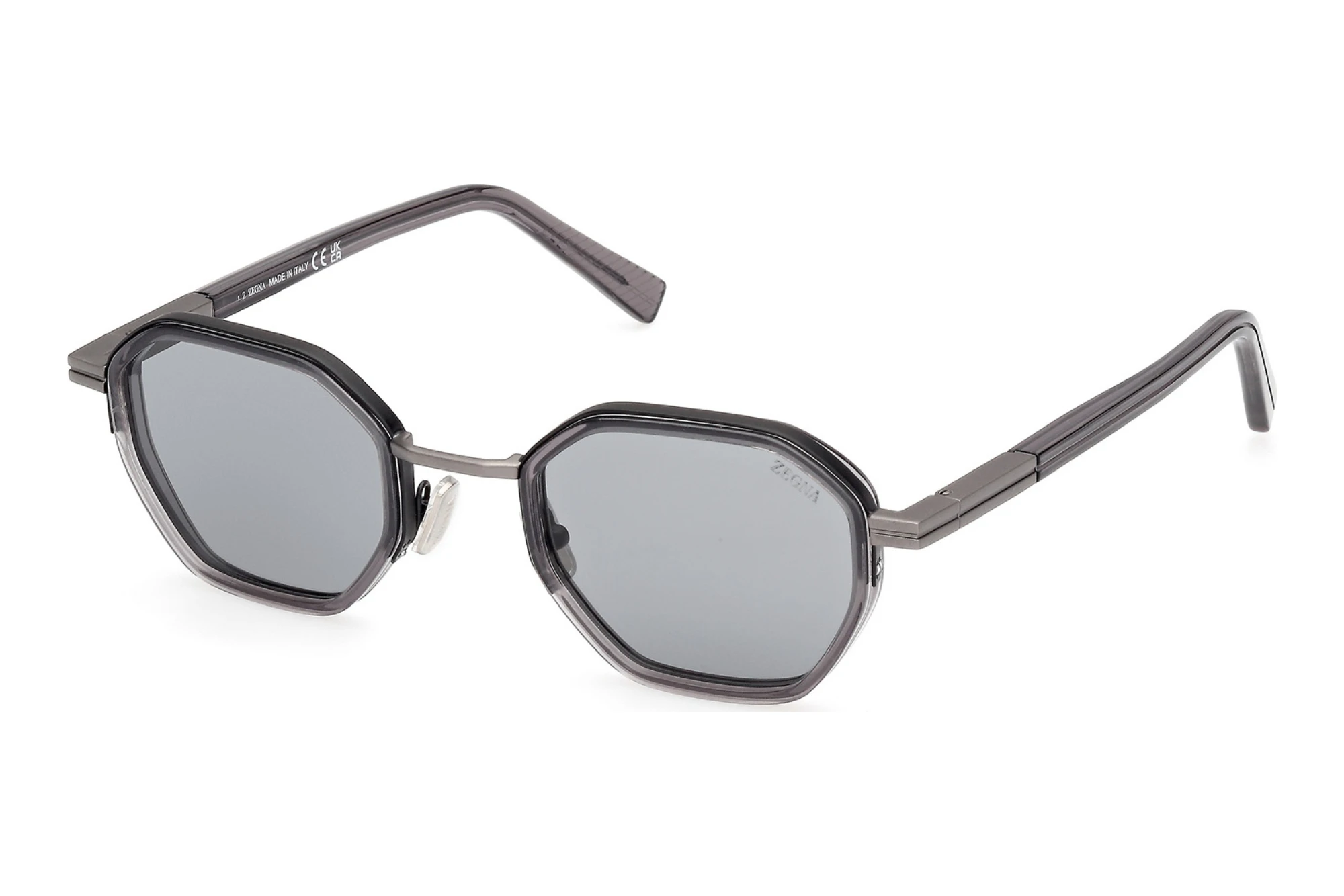 Zegna EZ0259 20A grauGlänzend Grau Zegna EZ0259 20A grauGlänzend Grau