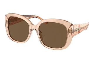 Coach HC8363U 556173 Brown SolidTransparent Brown