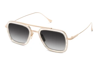 DITA 7806 V GREY TO CLEAR GRADIENTWHITE SWIRL - WHITE GOLD