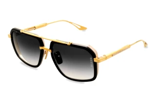 DITA-EPILUXURY DES-013 01A DARK GREY TO CLEAR GRADIENT - RED ARBLACK - YELLOW GOLD