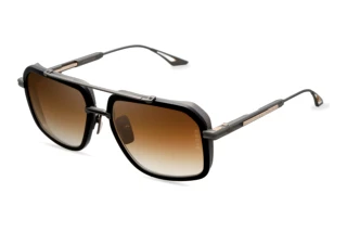 DITA-EPILUXURY DES-013 02A DARK BROWN TO CLEAR GRADIENT - GOLD ARMATTE BLACK - BLACK IRON