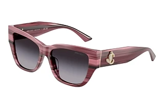 Jimmy Choo JC5039BU 50648G Gradient GrayStriped Cranberry