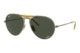 Ray-Ban RB8063 9207P1 Polarized Dark Green ClassicAntique Gold