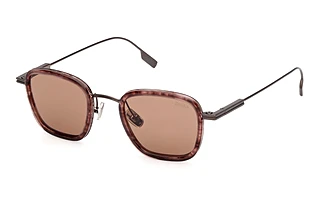 Zegna EZ0277 71E braunBordeaux/Gestreift
