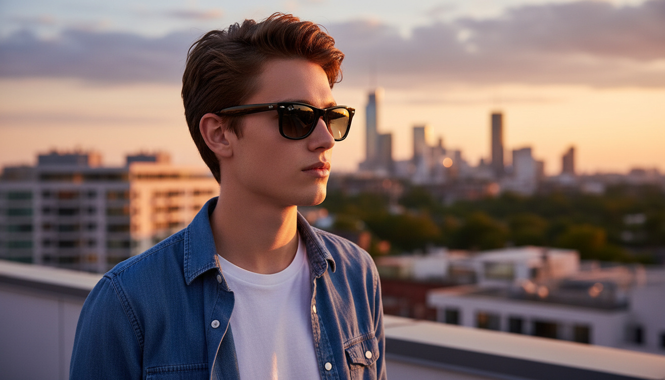 Vorderansicht Ray-Ban WAYFARER (RB2140 - 901/32)