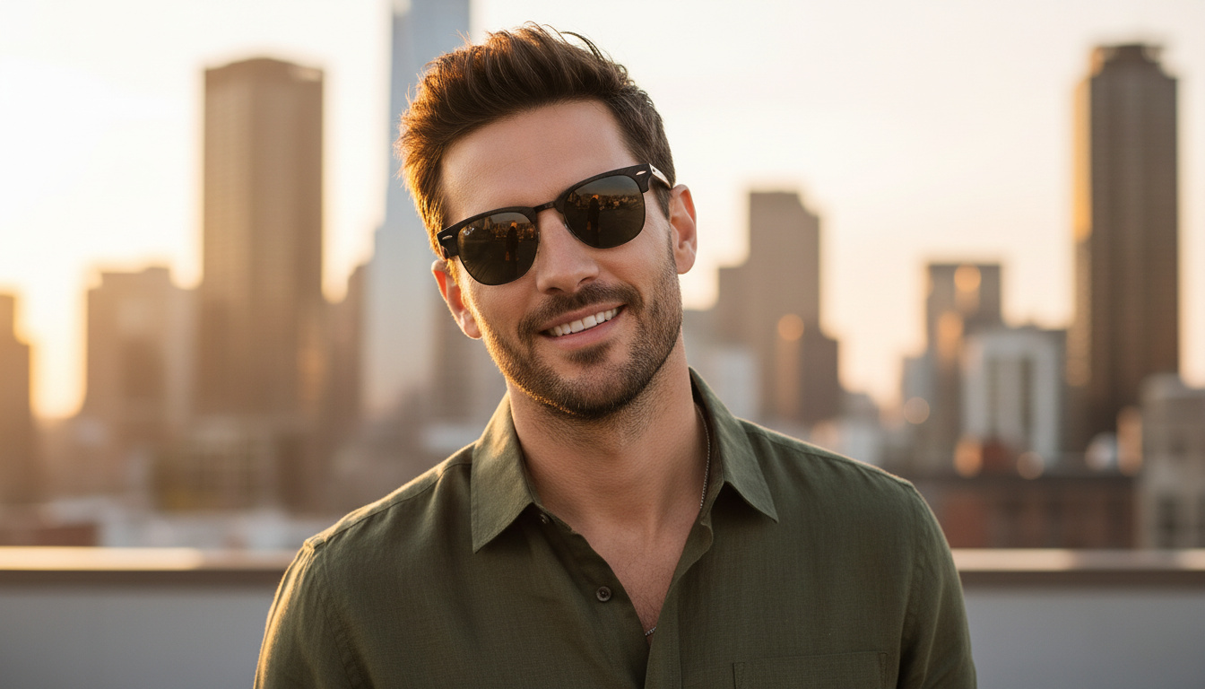 Vorderansicht Ray-Ban CLUBMASTER (RB3016 - 1305B1)