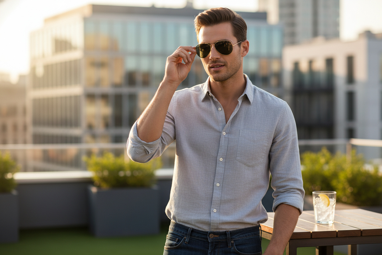 Vorderansicht Ray-Ban AVIATOR LARGE METAL (RB3025 - 919648)