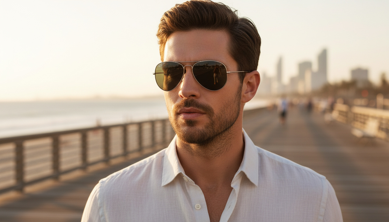 Vorderansicht Ray-Ban AVIATOR METAL II (RB3689 - 004/48)