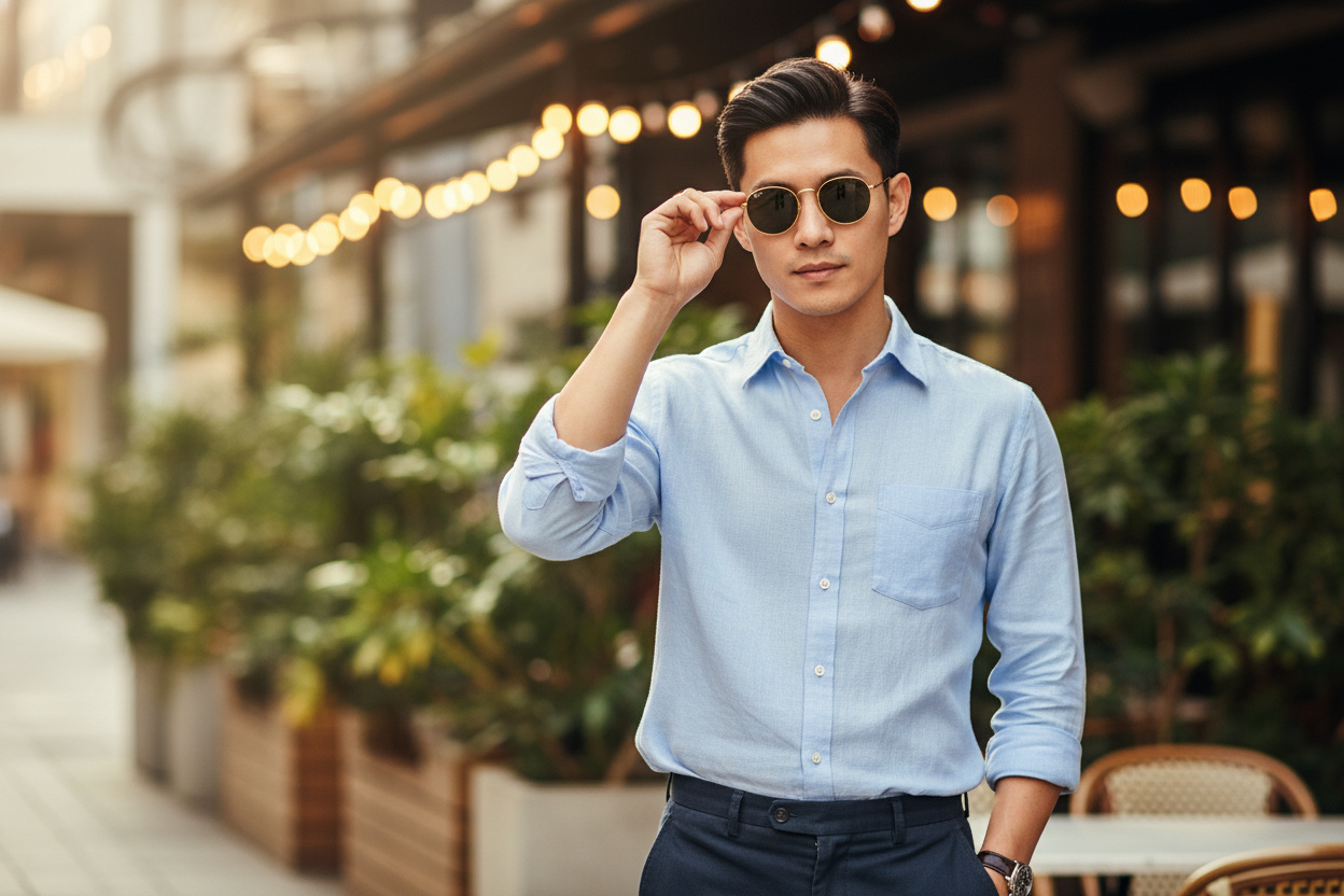 Vorderansicht Ray-Ban ROUND METAL (RB3447 - 919648)