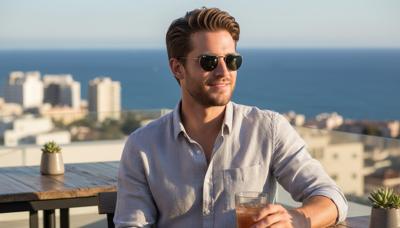 Vorderansicht Ray-Ban ROUND METAL (RB3447 - 9229B1)