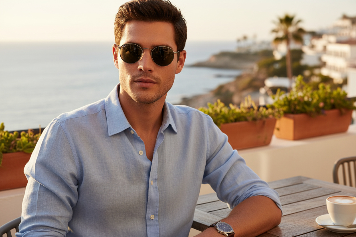 Vorderansicht Ray-Ban ROUND METAL (RB3447 - 9229B1)