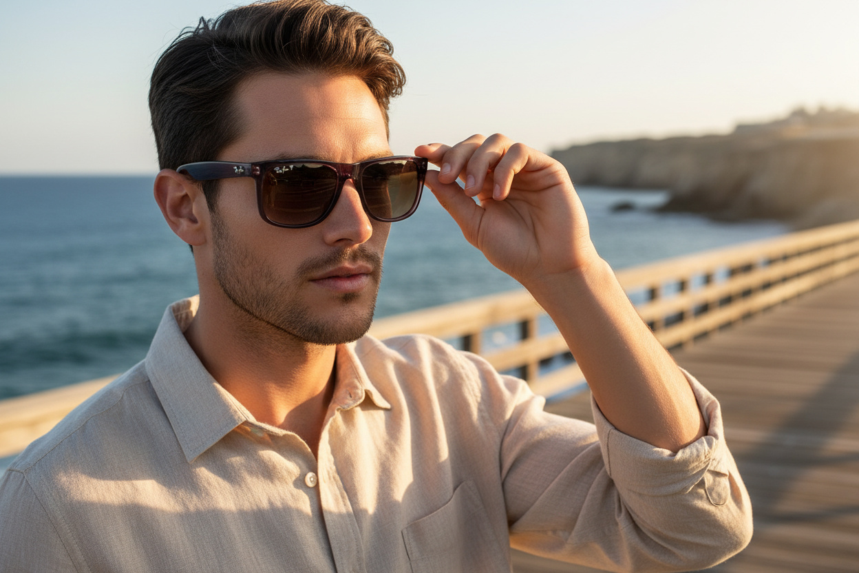 Vorderansicht Ray-Ban JUSTIN (RB4165 - 6597T5)
