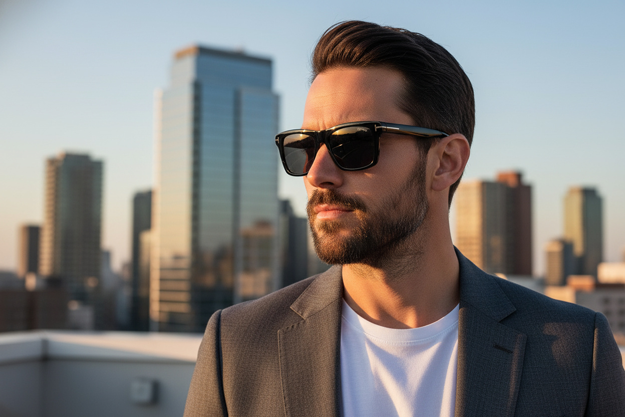 Vorderansicht Tom Ford BUCKLEY-02 (FT0906-N - 01A)